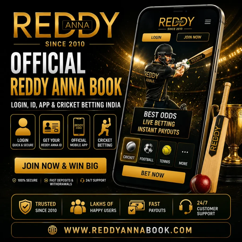 Reddy Anna – Official Reddy Anna Book - Login, ID, App & Cricket Betting India