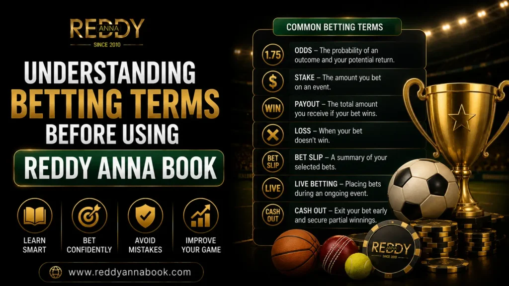 Understanding Betting Terms Before Using Reddy Anna Book