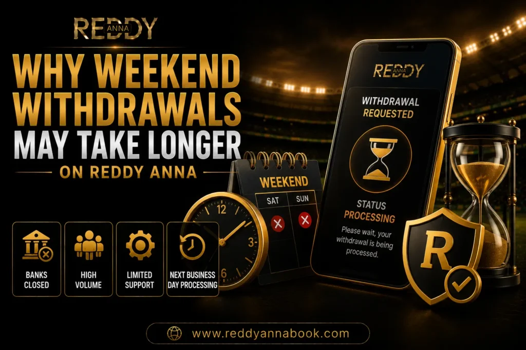 Why Weekend Withdrawals on Reddy Anna May Take Longer